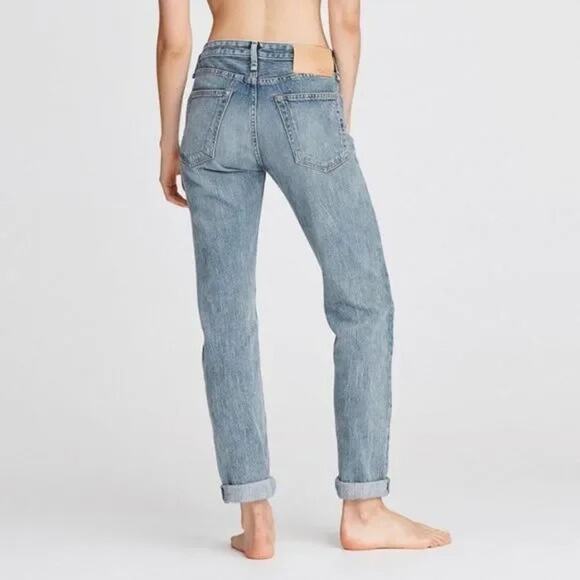 Rag & Bone Rosa Mid-Rise Boyfriend Jeans in North Star Size 26 - Picture 2 of 13